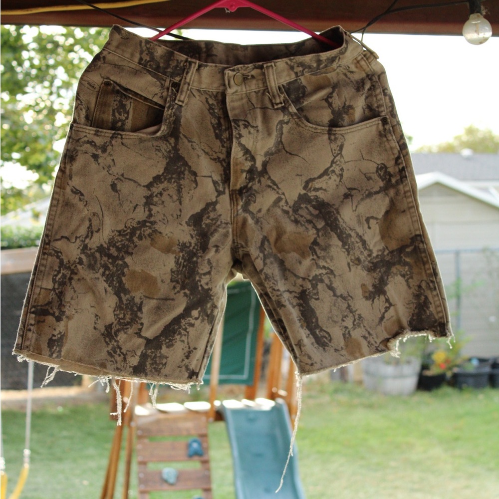 Wrangler Men's Brown Camouflage Jean Shorts